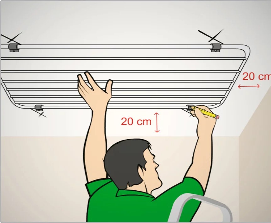 Como furar o teto para instalar o varal